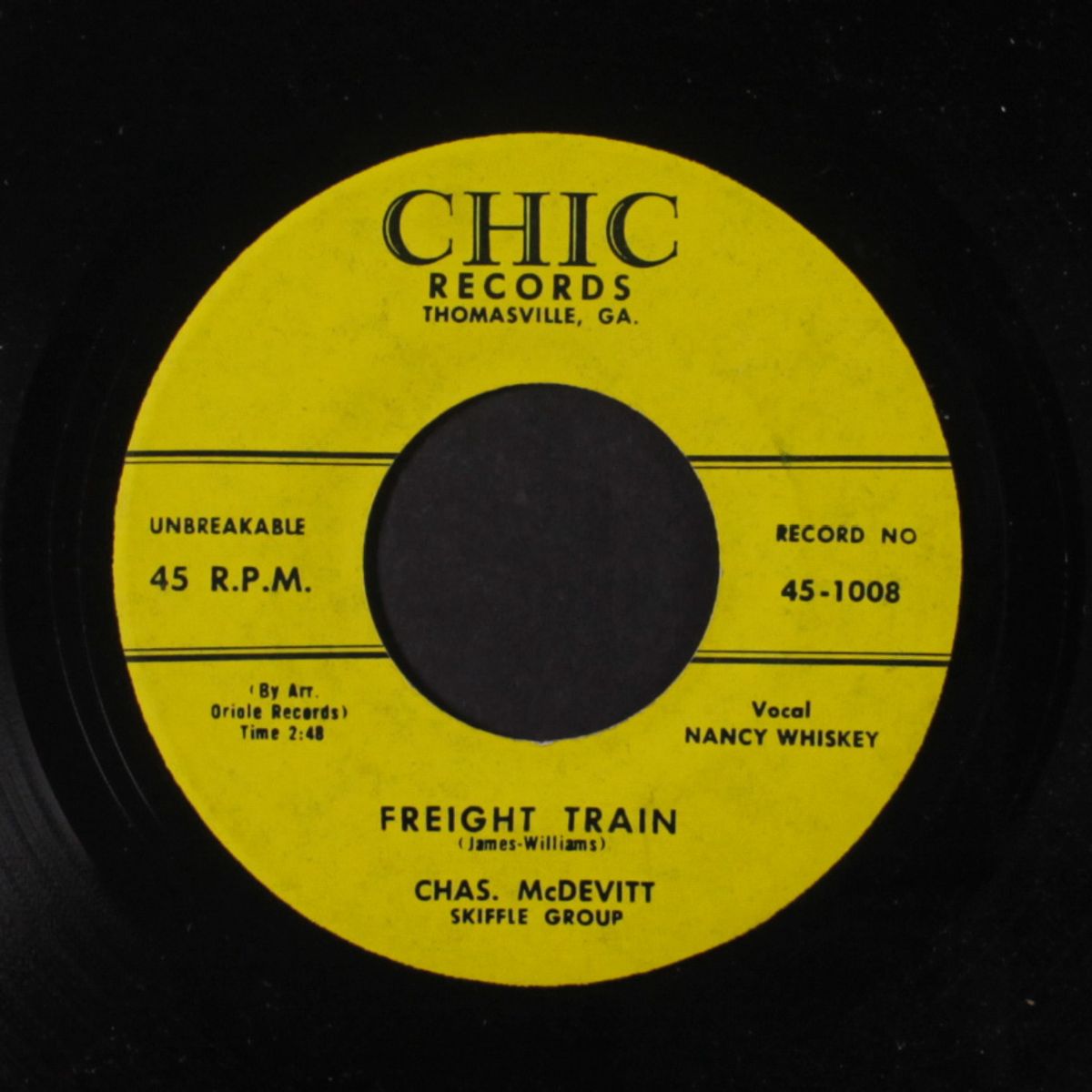 freight train / the cotton song by CHAS. MCDEVITT