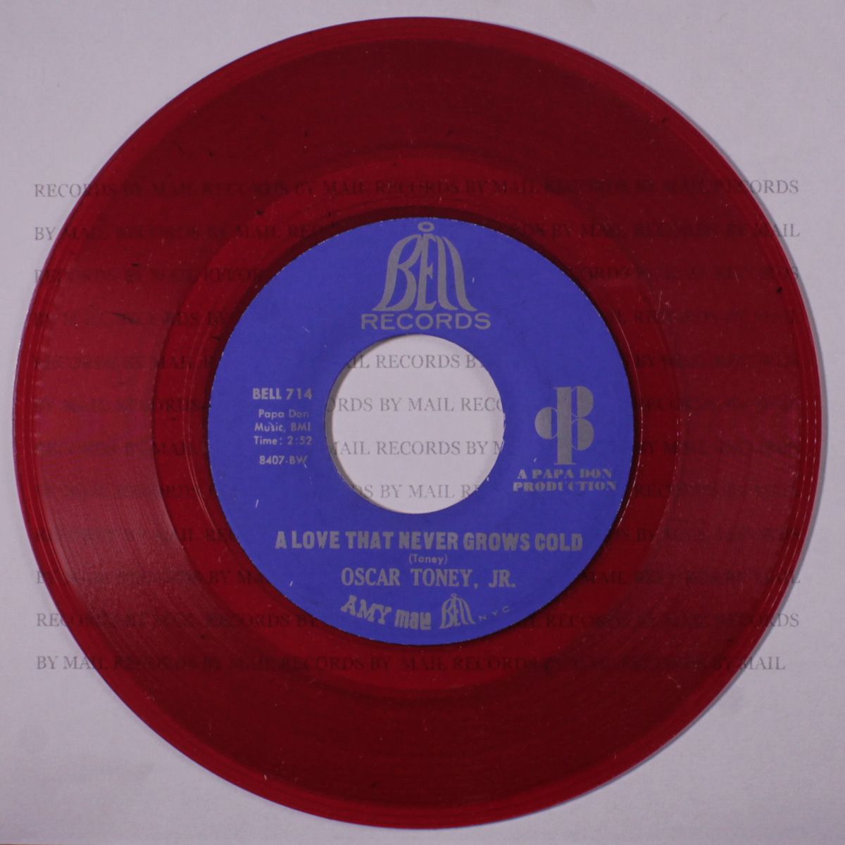 never get enough of your love / a love that never grows cold by OSCAR TONEY, JR.