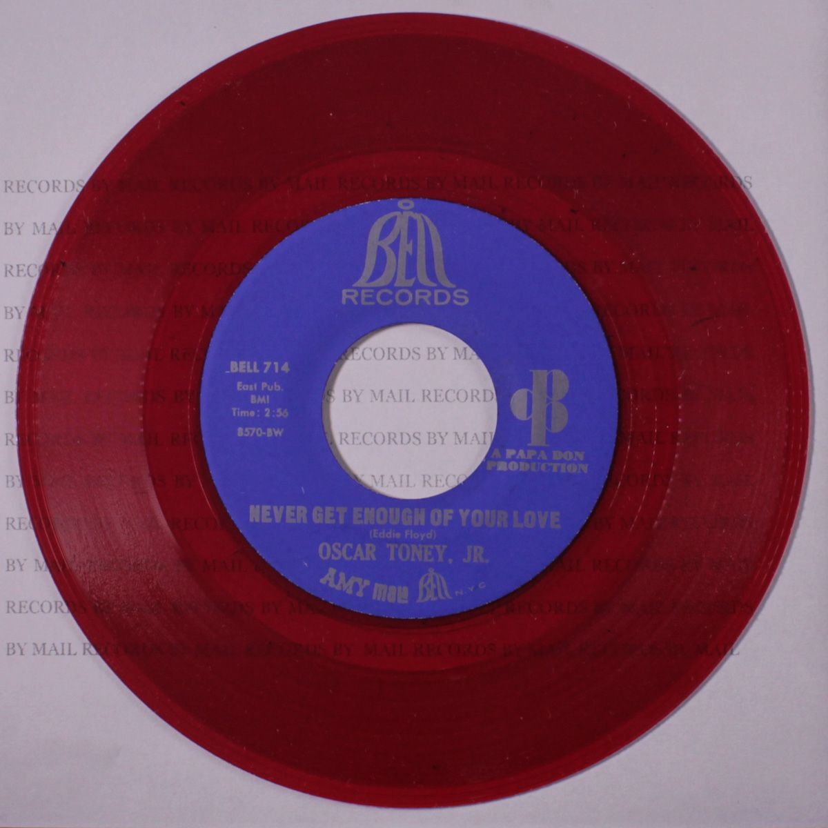 never get enough of your love / a love that never grows cold by OSCAR TONEY, JR.