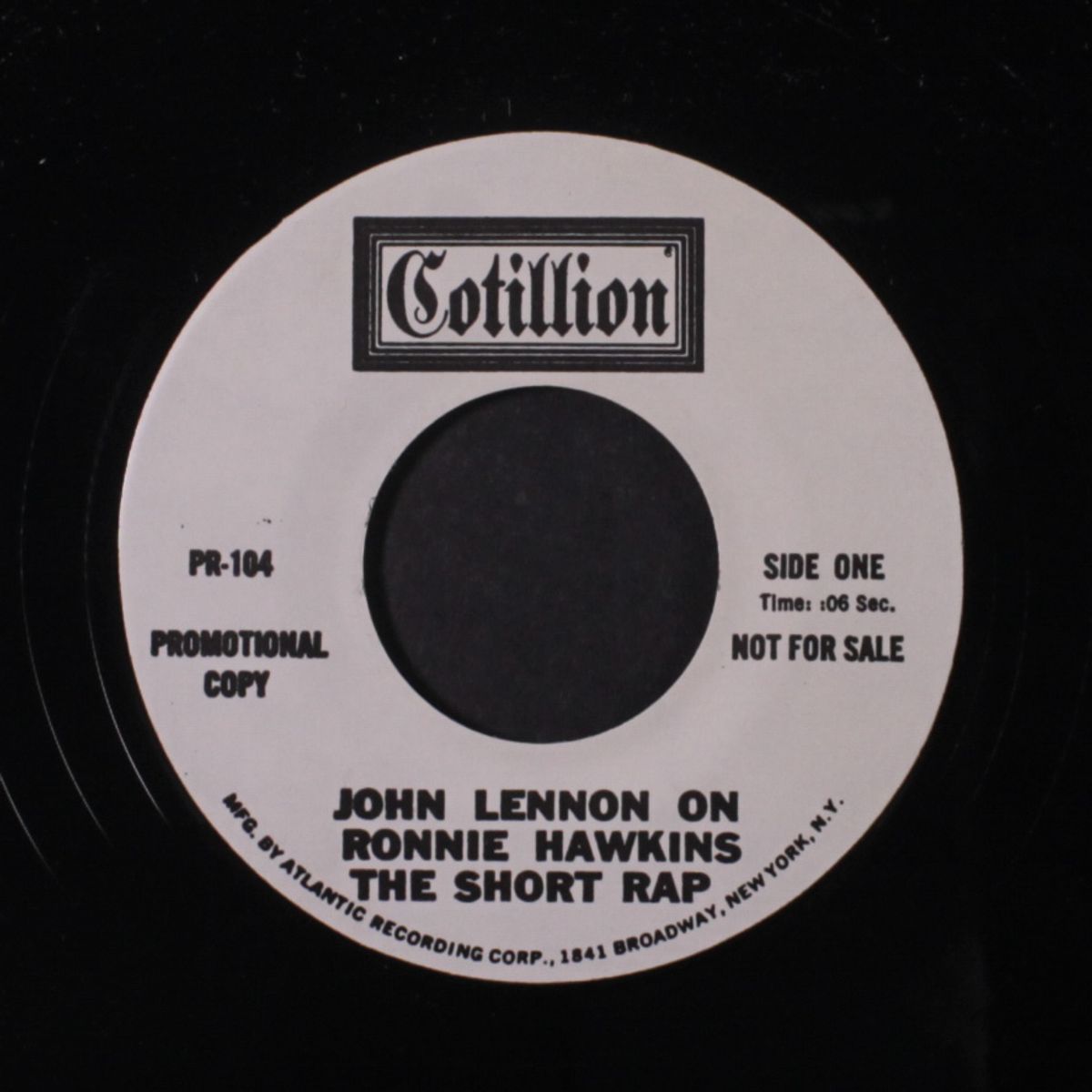 on ronnie hawkins, the long rap / the short rap by JOHN LENNON