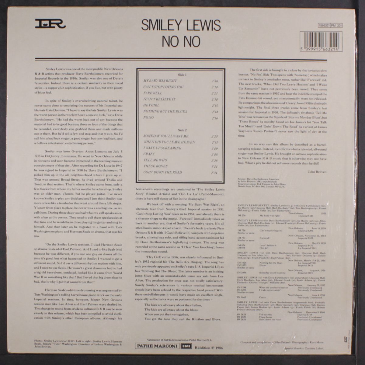 no no by SMILEY LEWIS