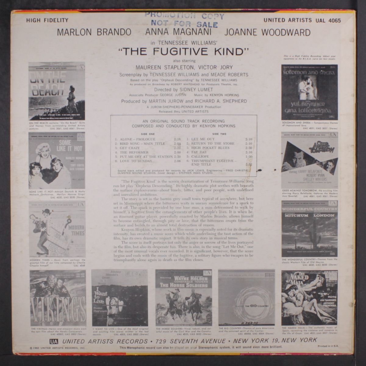 the fugitive kind by SOUNDTRACK