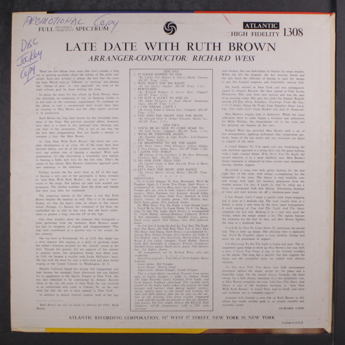 late date with ruth brown by RUTH BROWN
