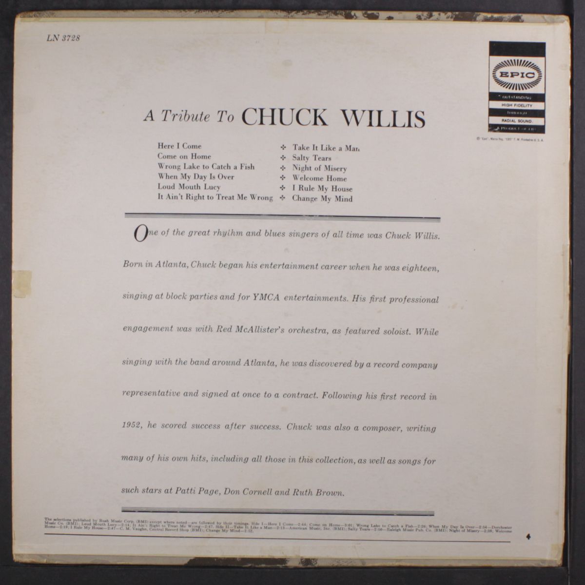 a tribute to by CHUCK WILLIS
