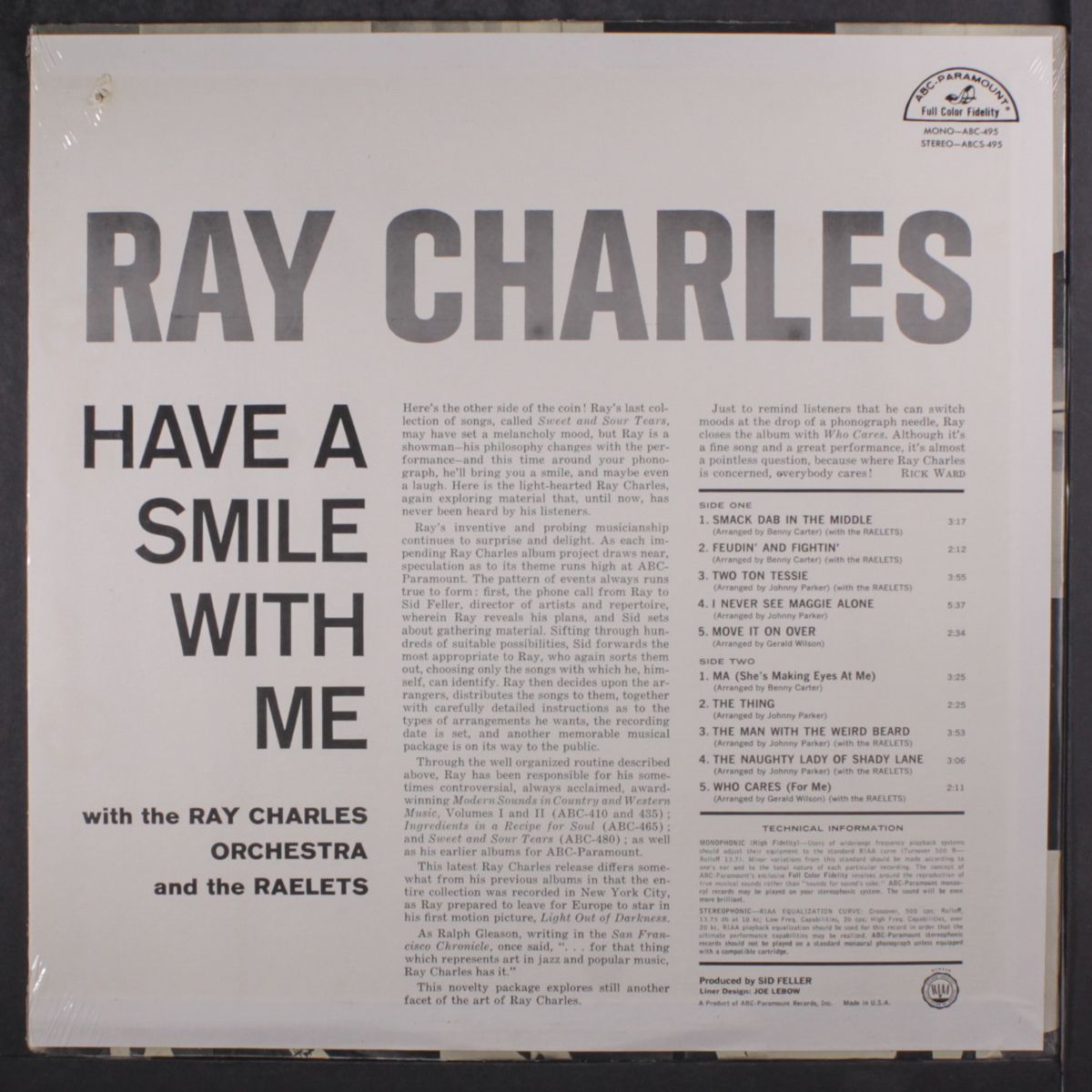 have a smile with me by RAY CHARLES