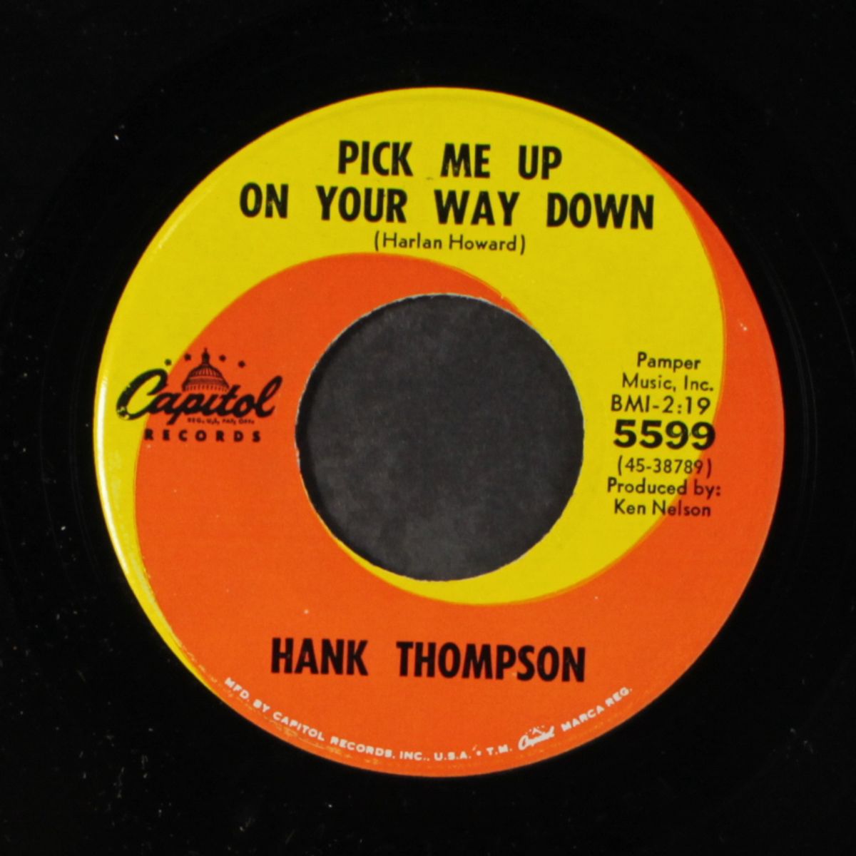 pick me up on your way down / you nearly lose your mind by HANK THOMPSON