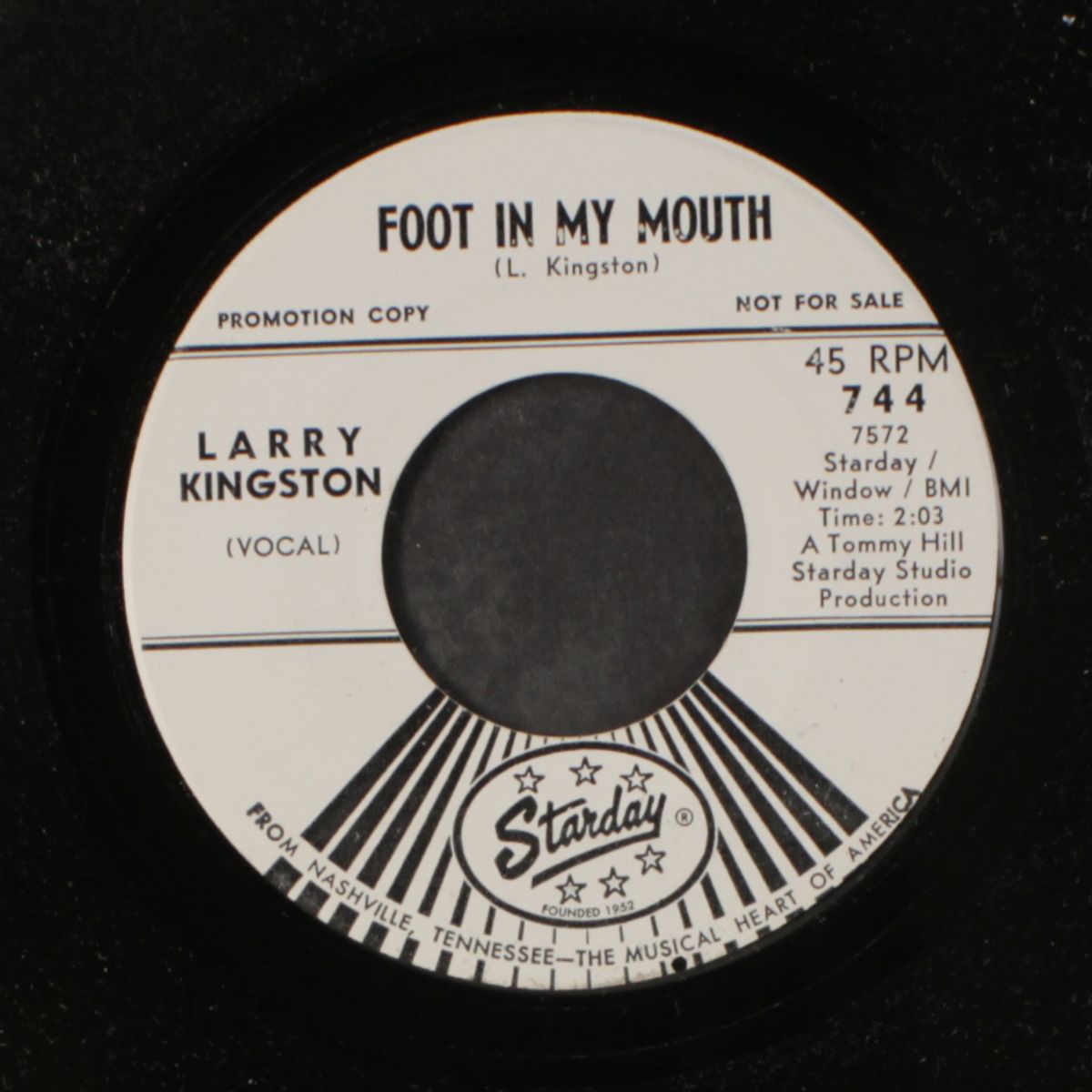 i'm a flop / foot in my mouth by LARRY KINGSTON