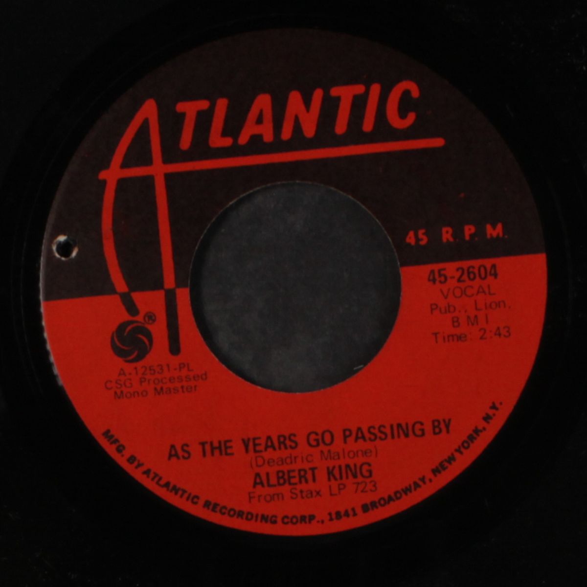 the hunter / as the years go passing by by ALBERT KING