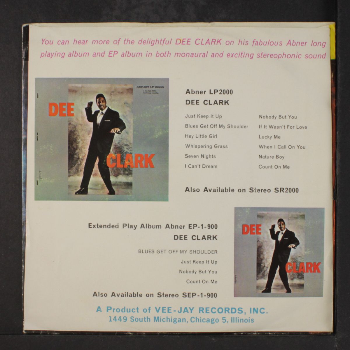 hey little girl / if it wasn't for love by DEE CLARK