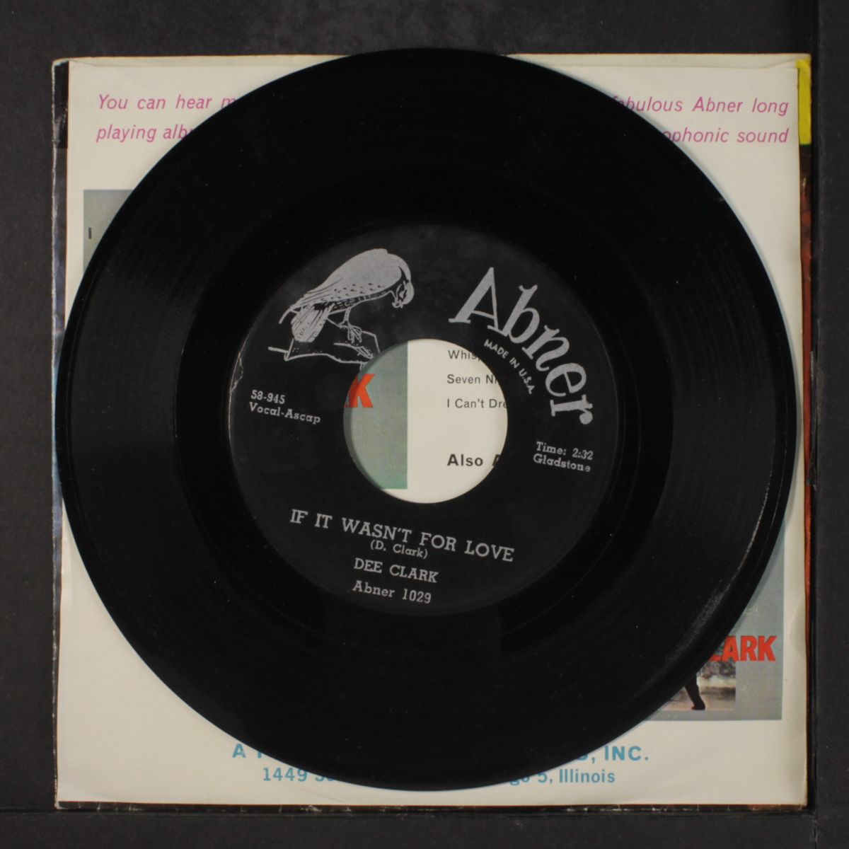 hey little girl / if it wasn't for love by DEE CLARK