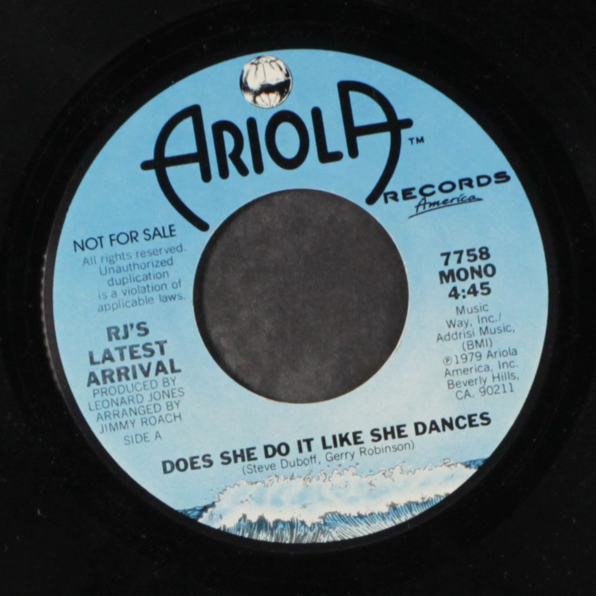 does she do it like she dances / mono by RJ'S LATEST ARRIVAL