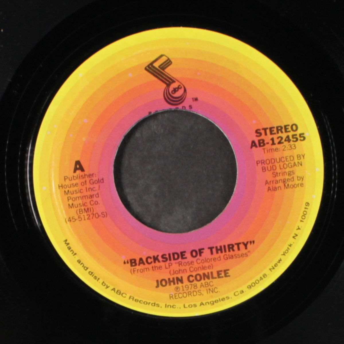 backside of thirty / hold on by JOHN CONLEE