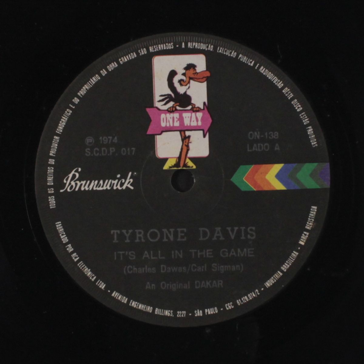 it's all in the game / what goes up by TYRONE DAVIS