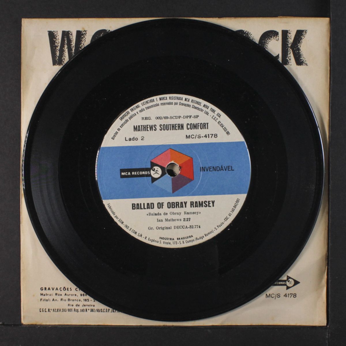 woodstock / ballad of obray ramsey by MATHEWS SOUTHERN COMFORT