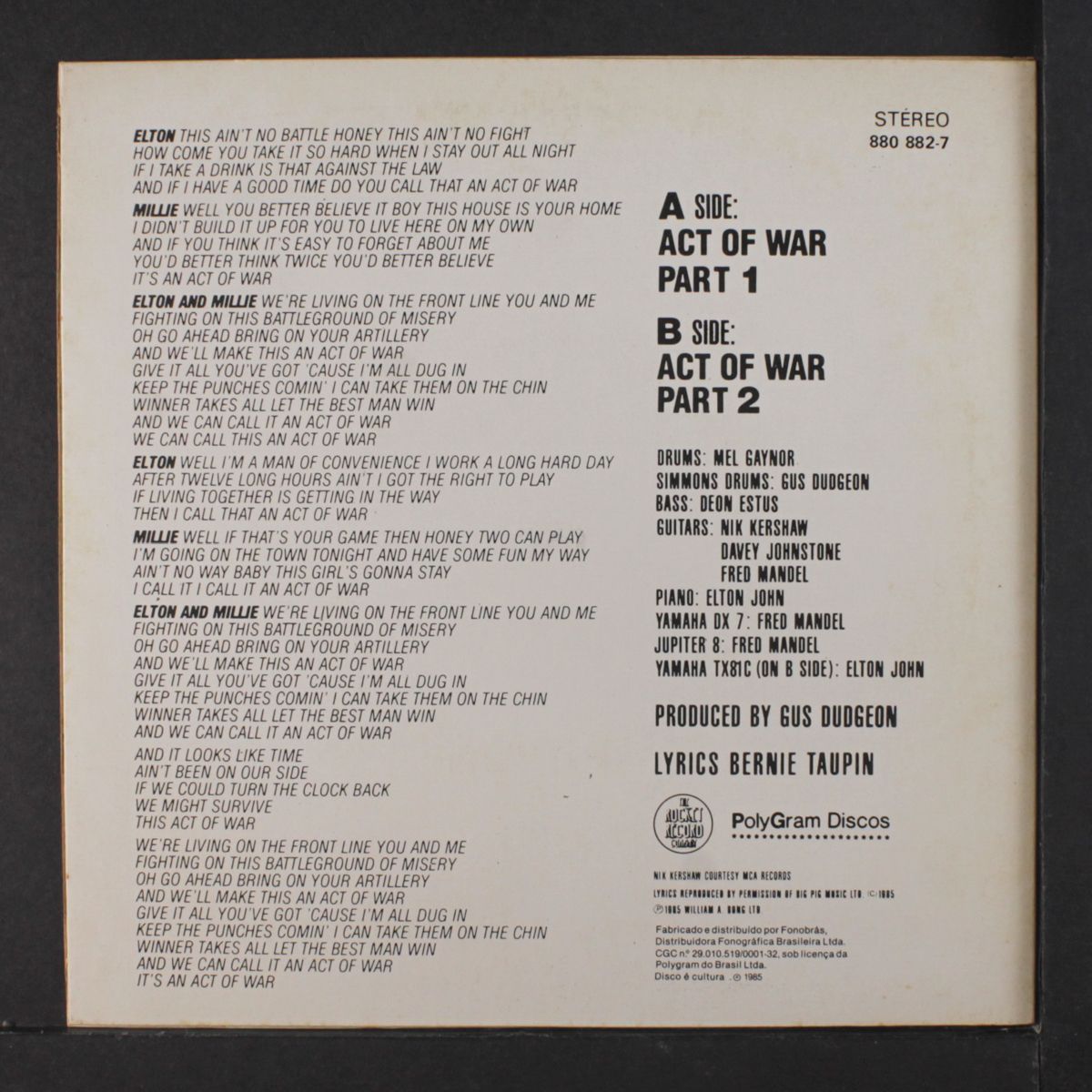 act of war / pt. 2 by ELTON JOHN & MILLIE JACKSON