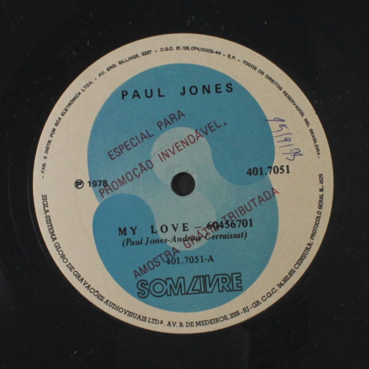 my love / fly high by PAUL JONES