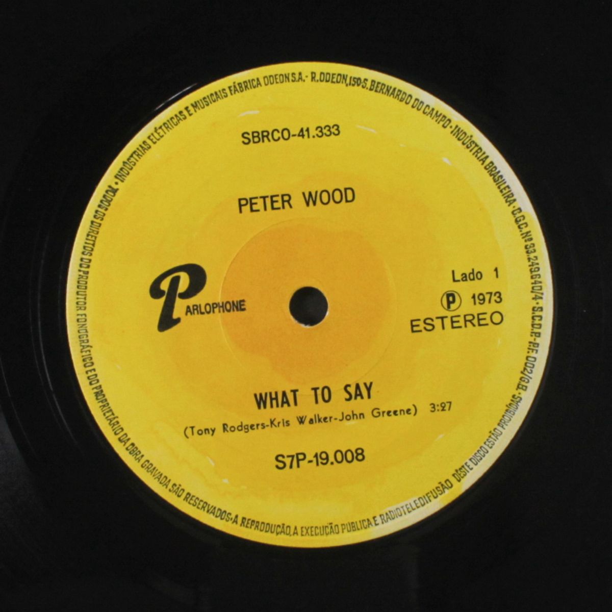 what to say / maybe this time by PETER WOOD