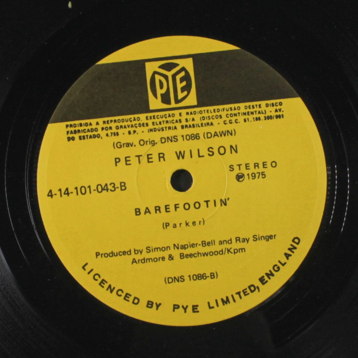 big man / barefootin' by PETER WILSON