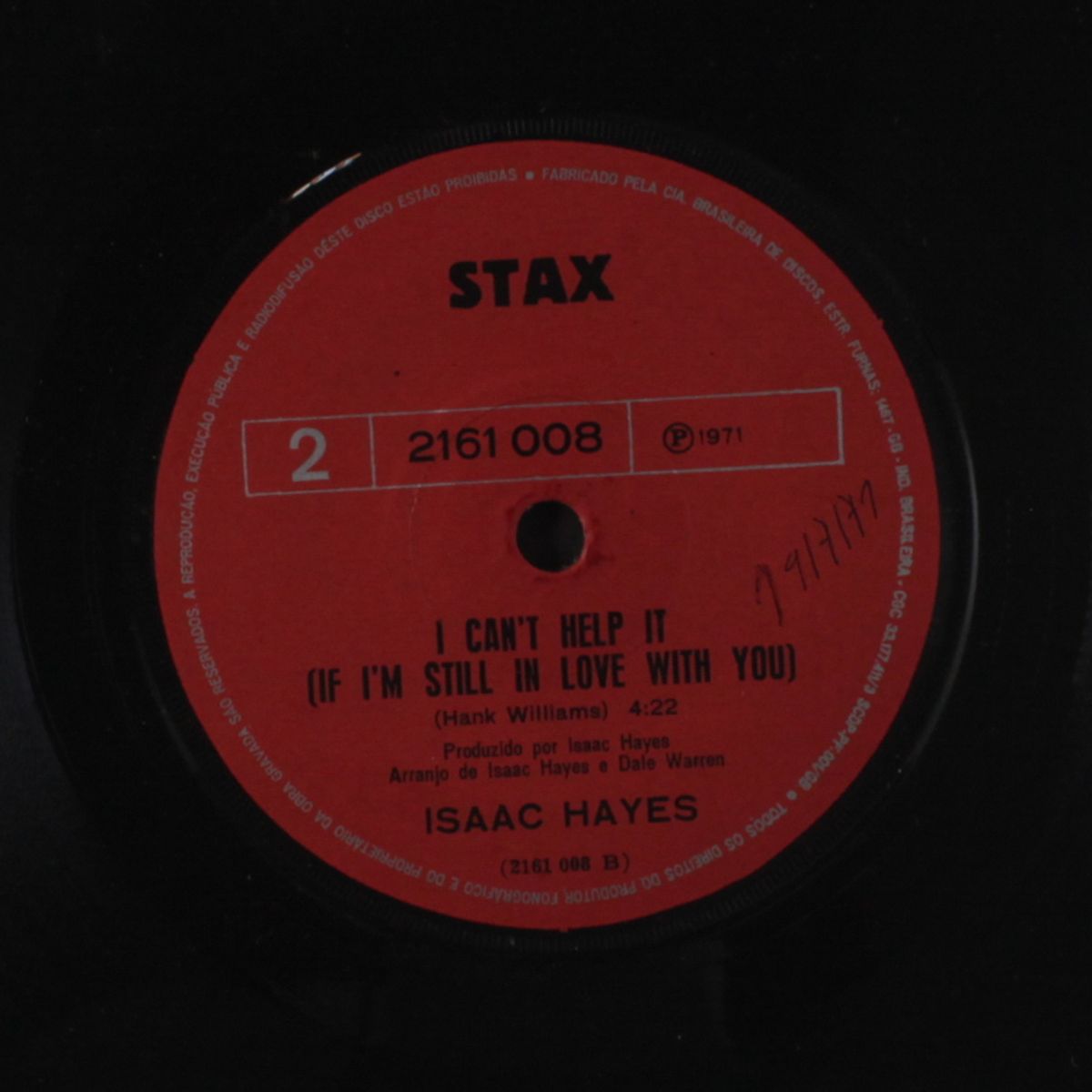 never can say goodbye / i can't help it by ISAAC HAYES