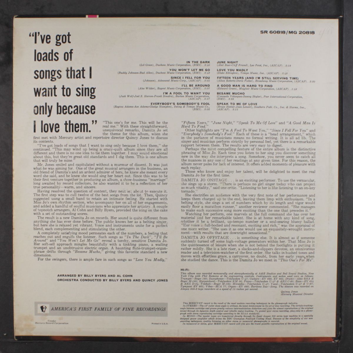 this one's for me by DAMITA JO