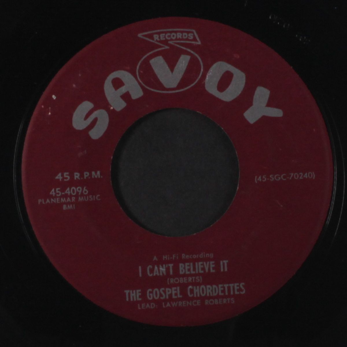 god's got the whole world in his arms / i can't help it by GOSPEL CHORDETTES