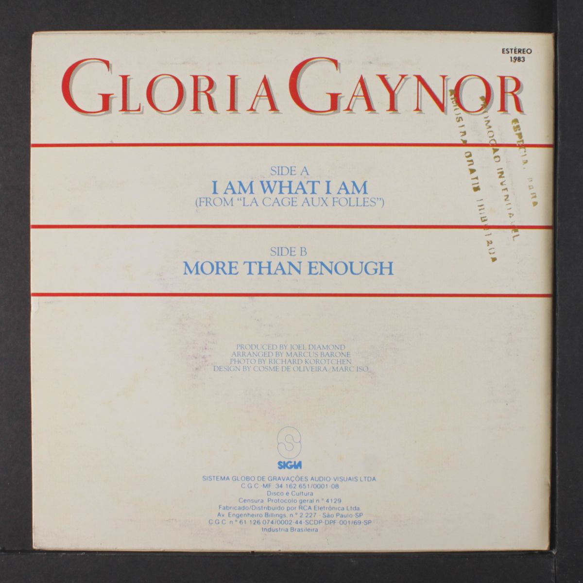 i am what i am / more than enough by GLORIA GAYNOR