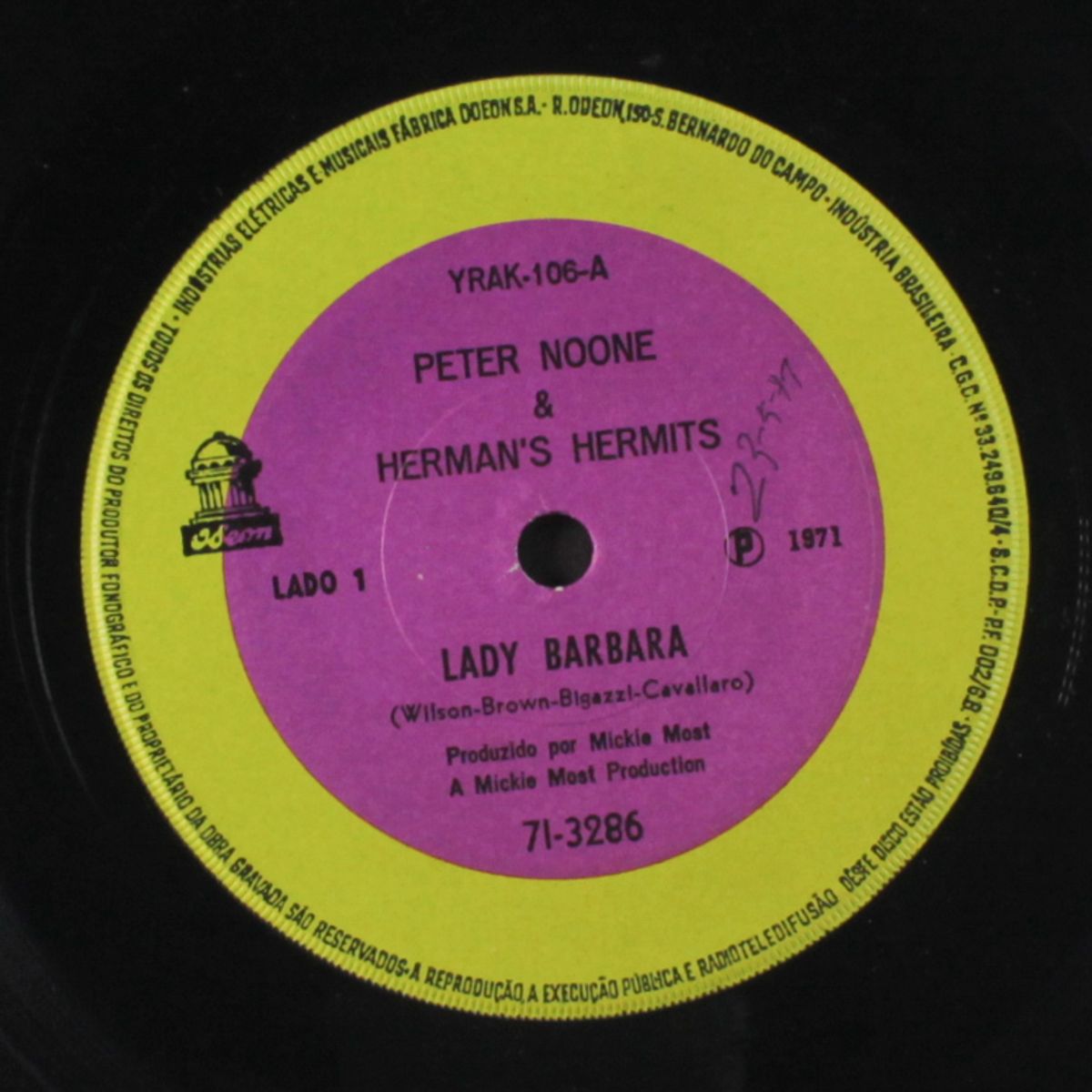 lady barbara / don't just stand there by PETER NOONE & HERMAN'S HERMITS