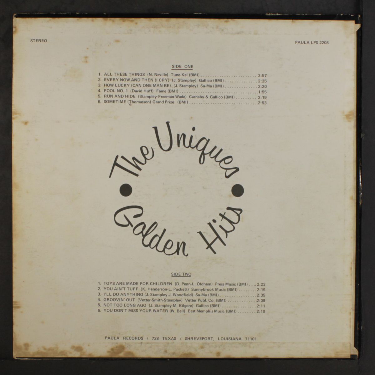golden hits by UNIQUES