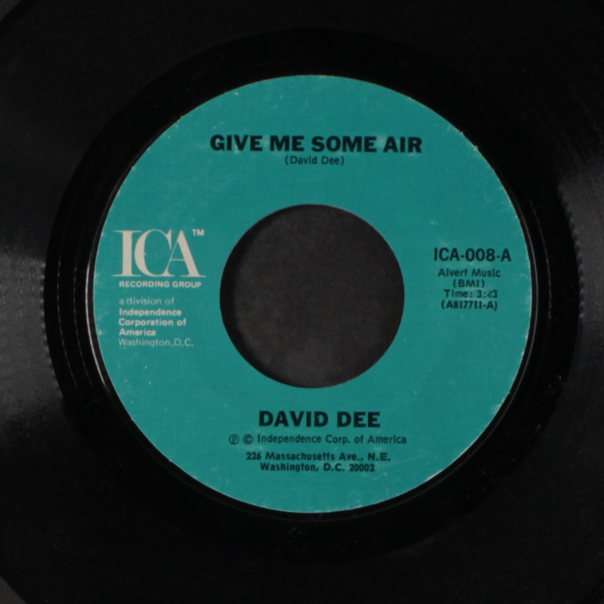 message to you / give me some air by DAVID DEE