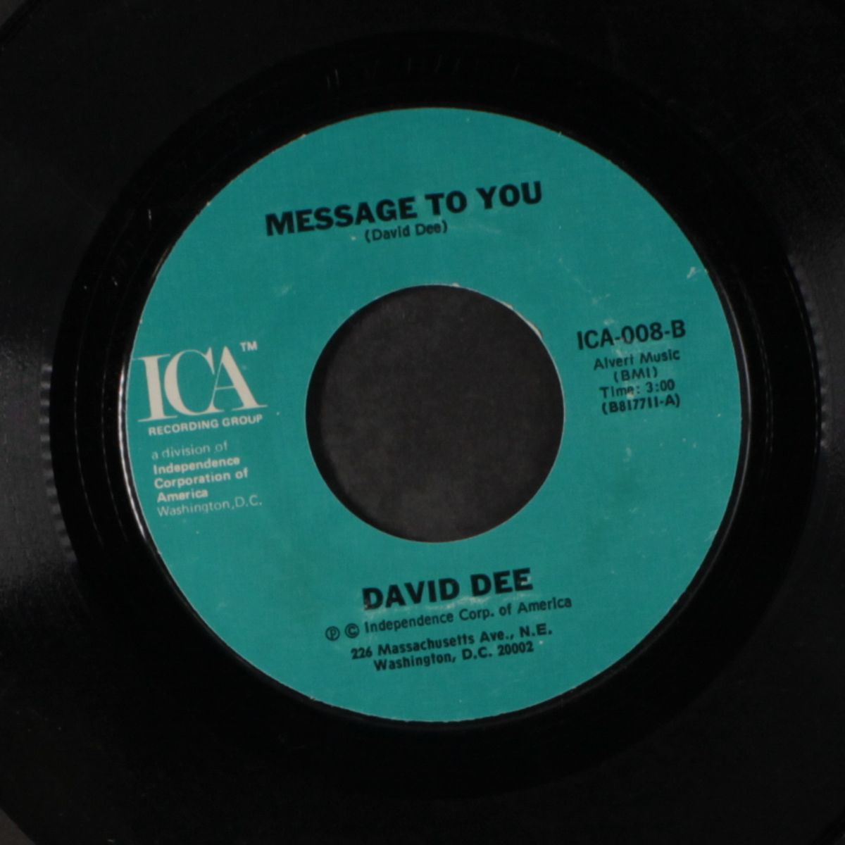 message to you / give me some air by DAVID DEE