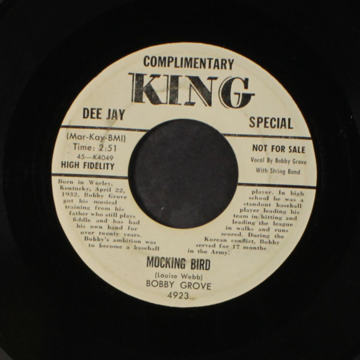 dollar sign / mocking bird by BOBBY GROVE