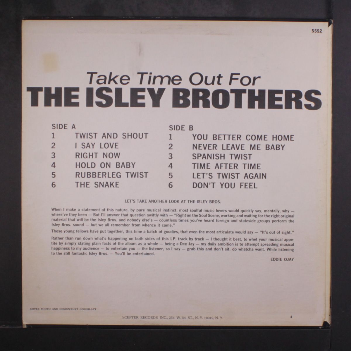 take some time out for by ISLEY BROTHERS
