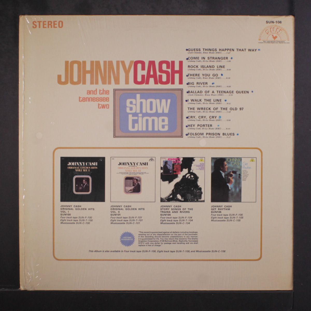 show time by JOHNNY CASH