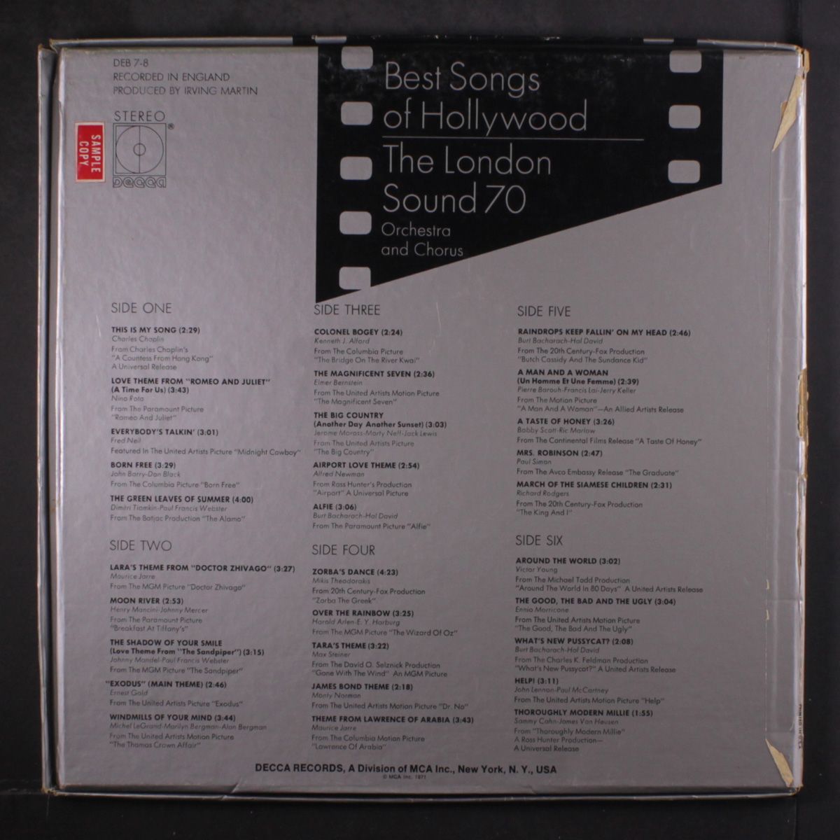 best songs of hollywood by LONDON SOUND 70