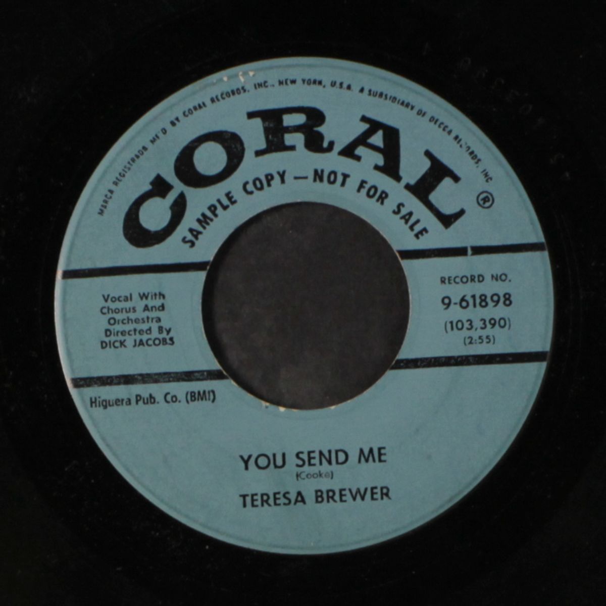 you send me / would i were by TERESA BREWER