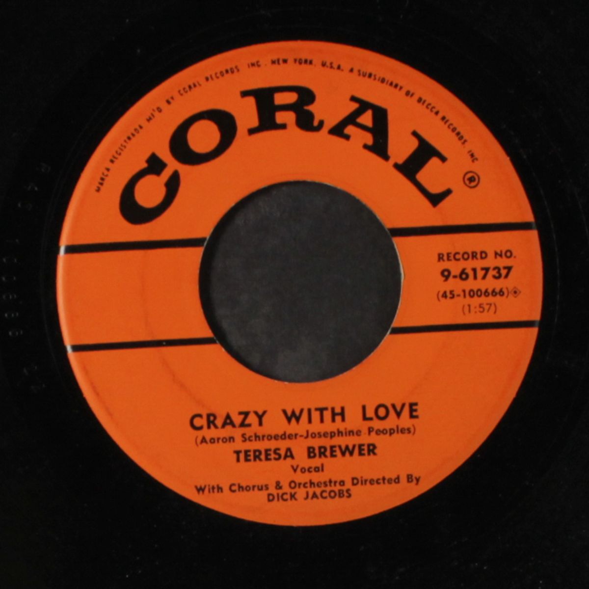 mutual admiration society / crazy with love by TERESA BREWER