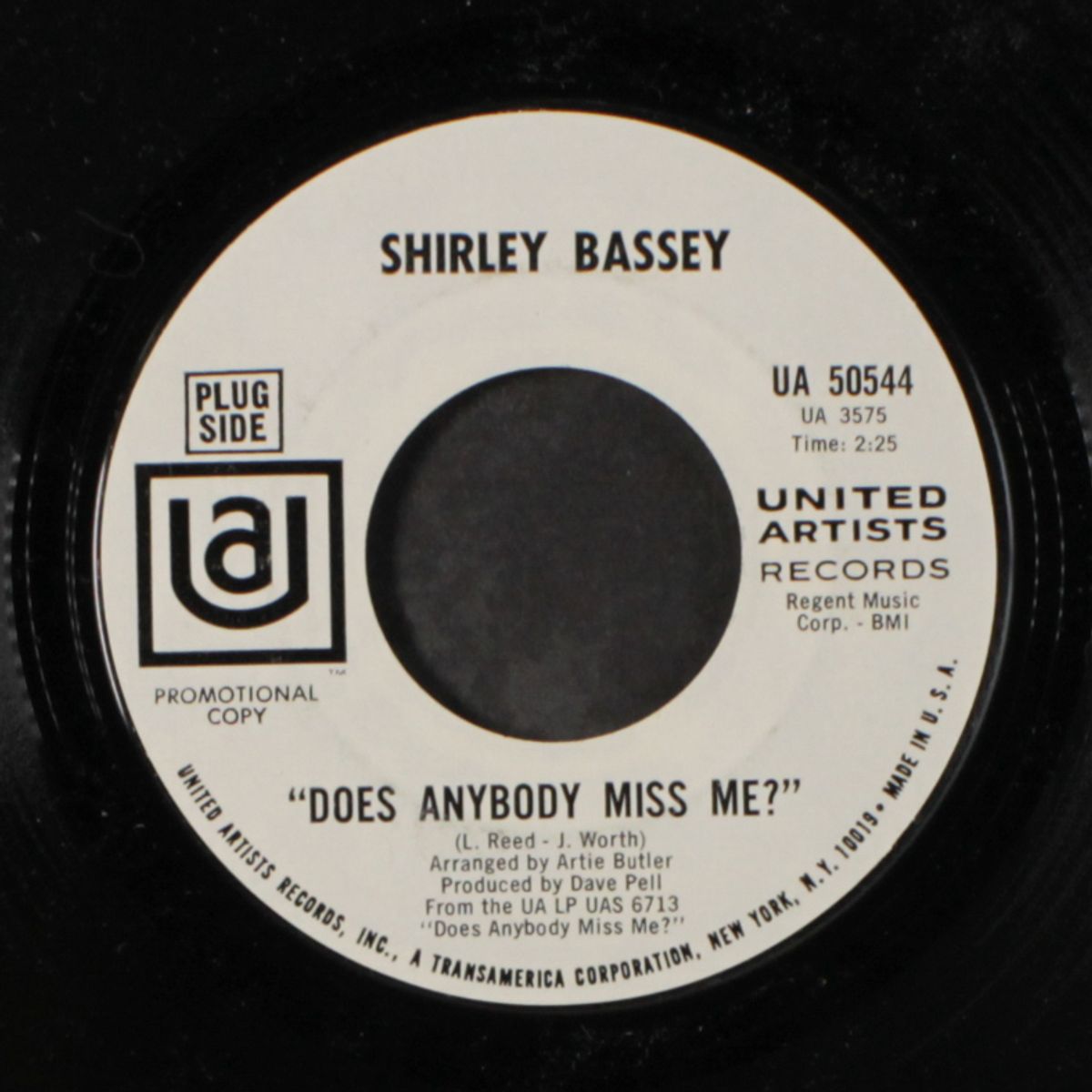 we / does anybody miss me? by SHIRLEY BASSEY
