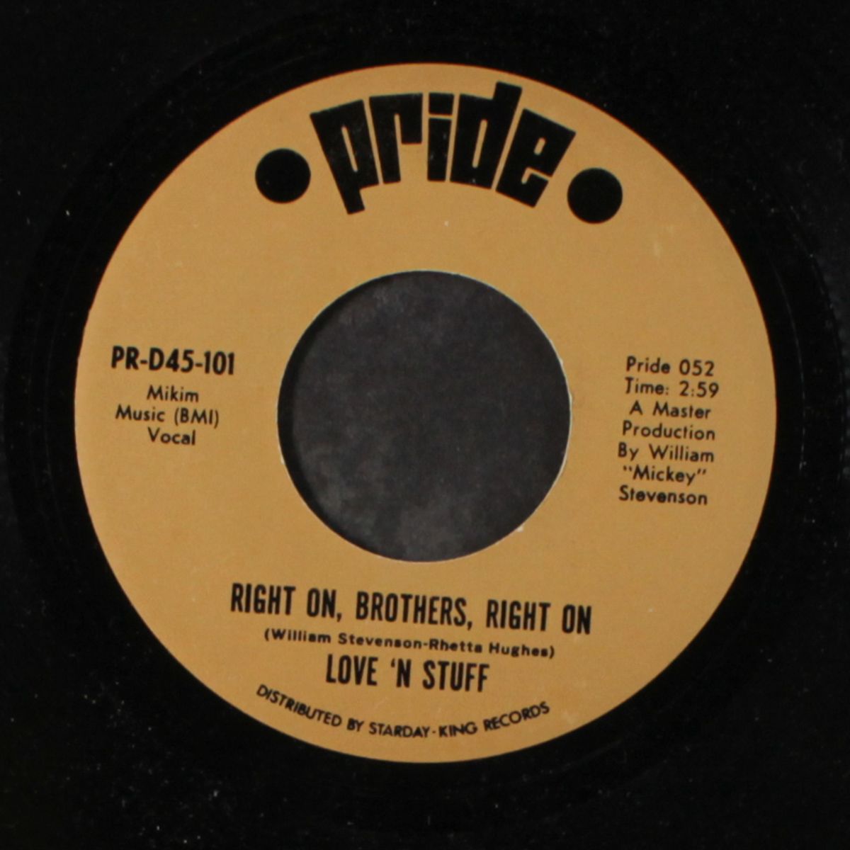 right on, brothers, right on / let it out, let it in by LOVE 'N STUFF