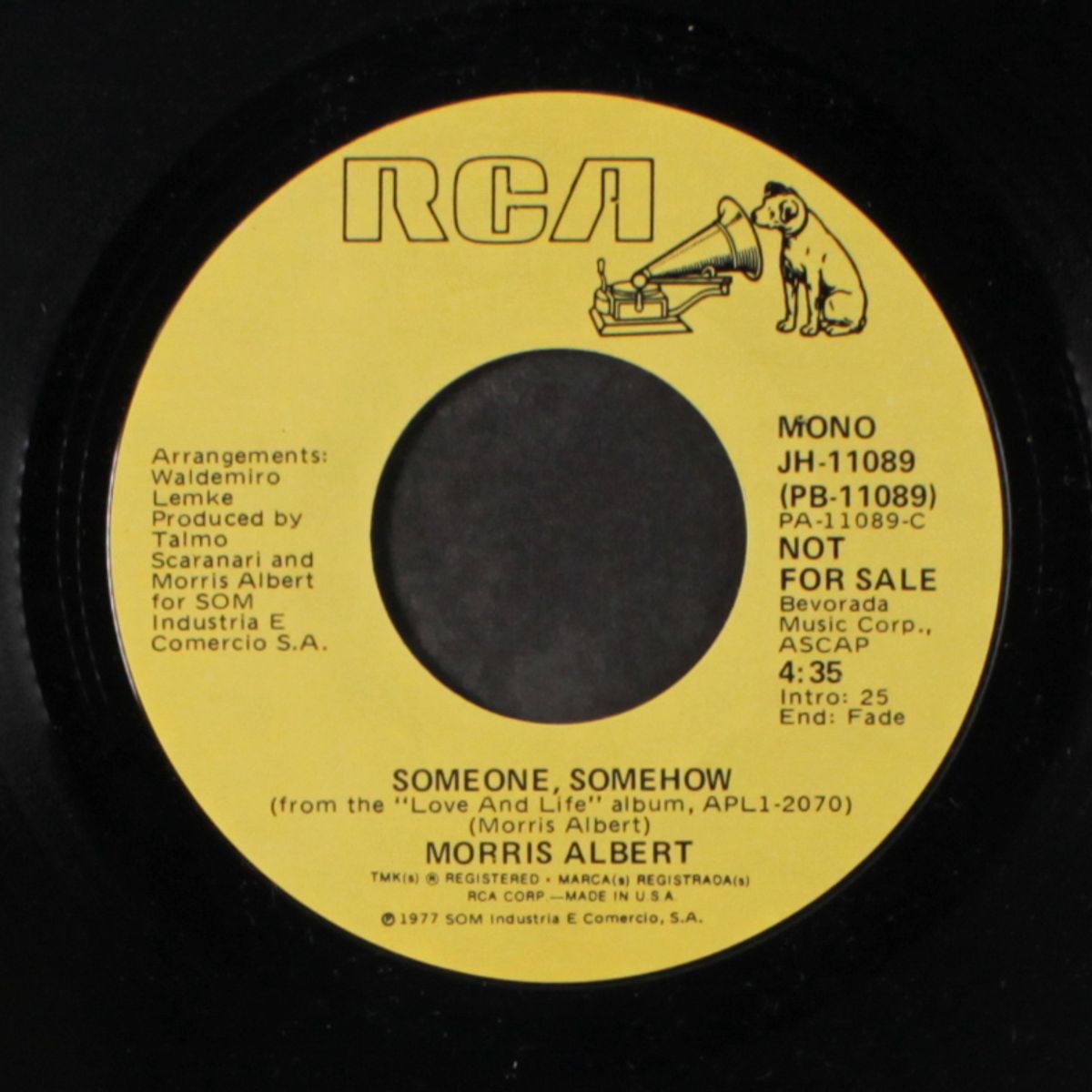 someone, somehow / mono by MORRIS ALBERT
