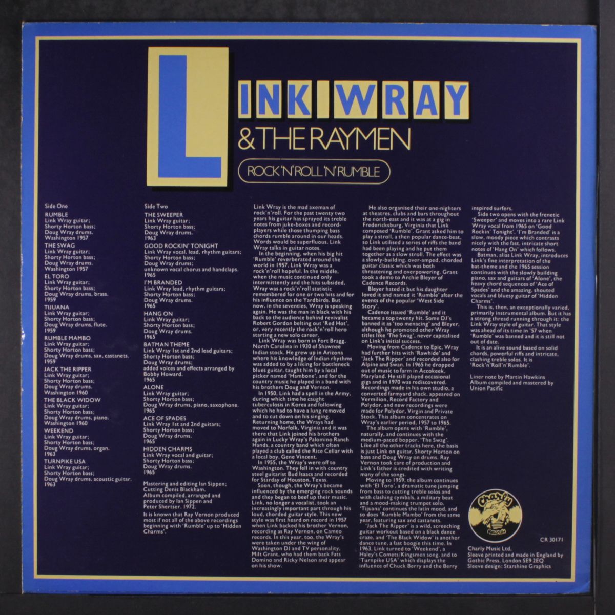 rock 'n' roll 'n' rumble by LINK WRAY
