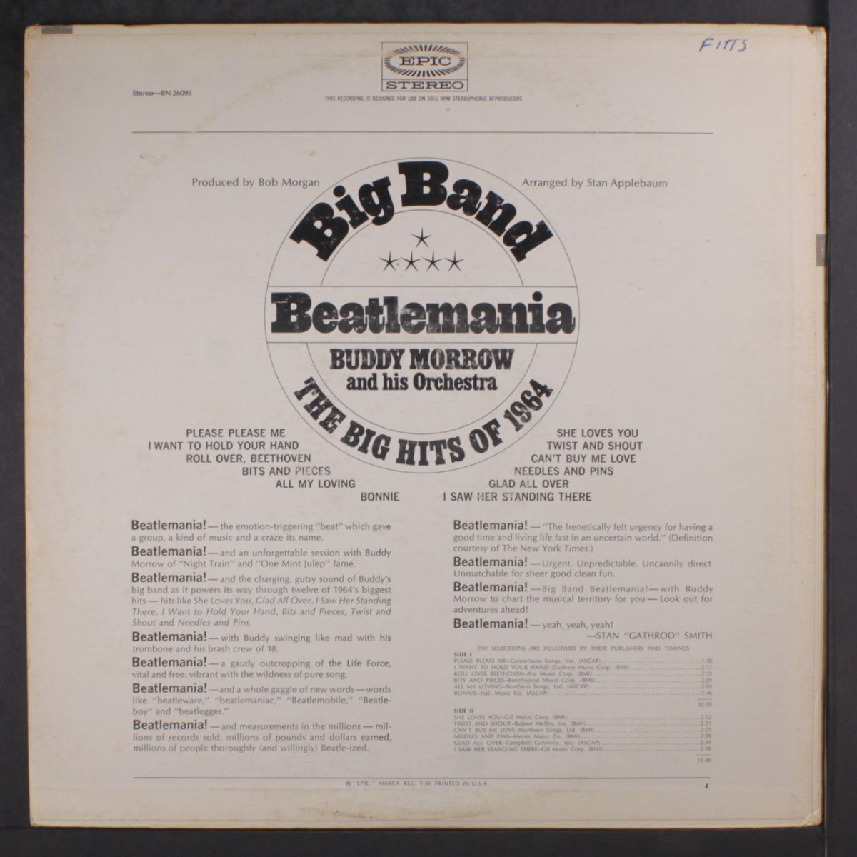 big band beatlemania by BUDDY MORROW