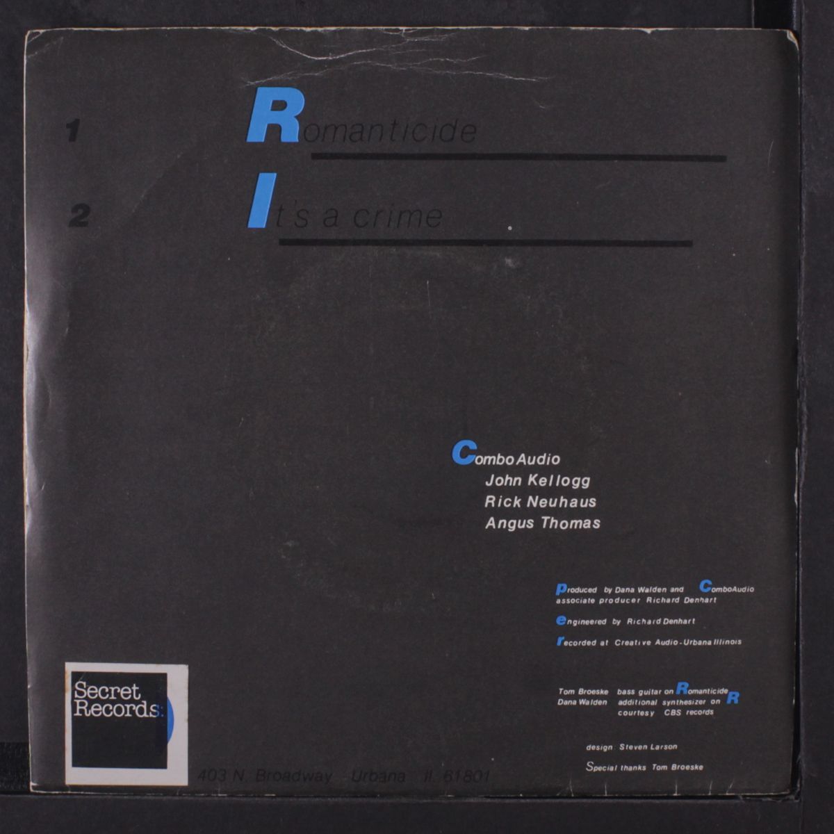 romanticide / it's a crime by COMBO AUDIO