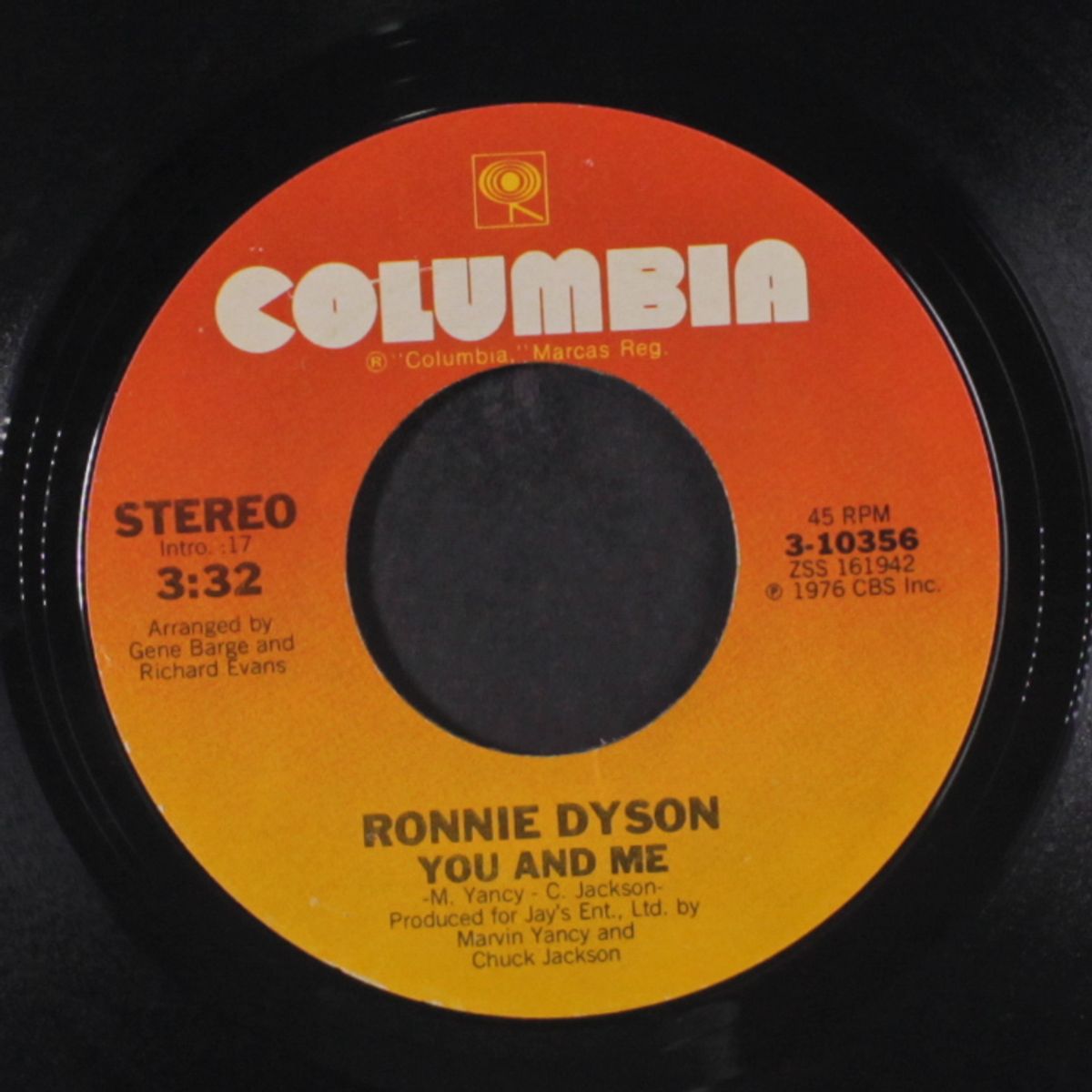 you and me / the more you do it (the more i like it done to me) by RONNIE DYSON
