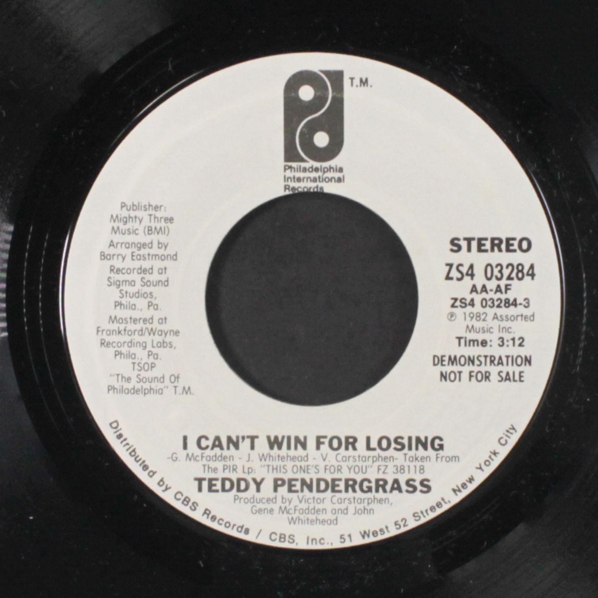 i can't win for losing / same by TEDDY PENDERGRASS