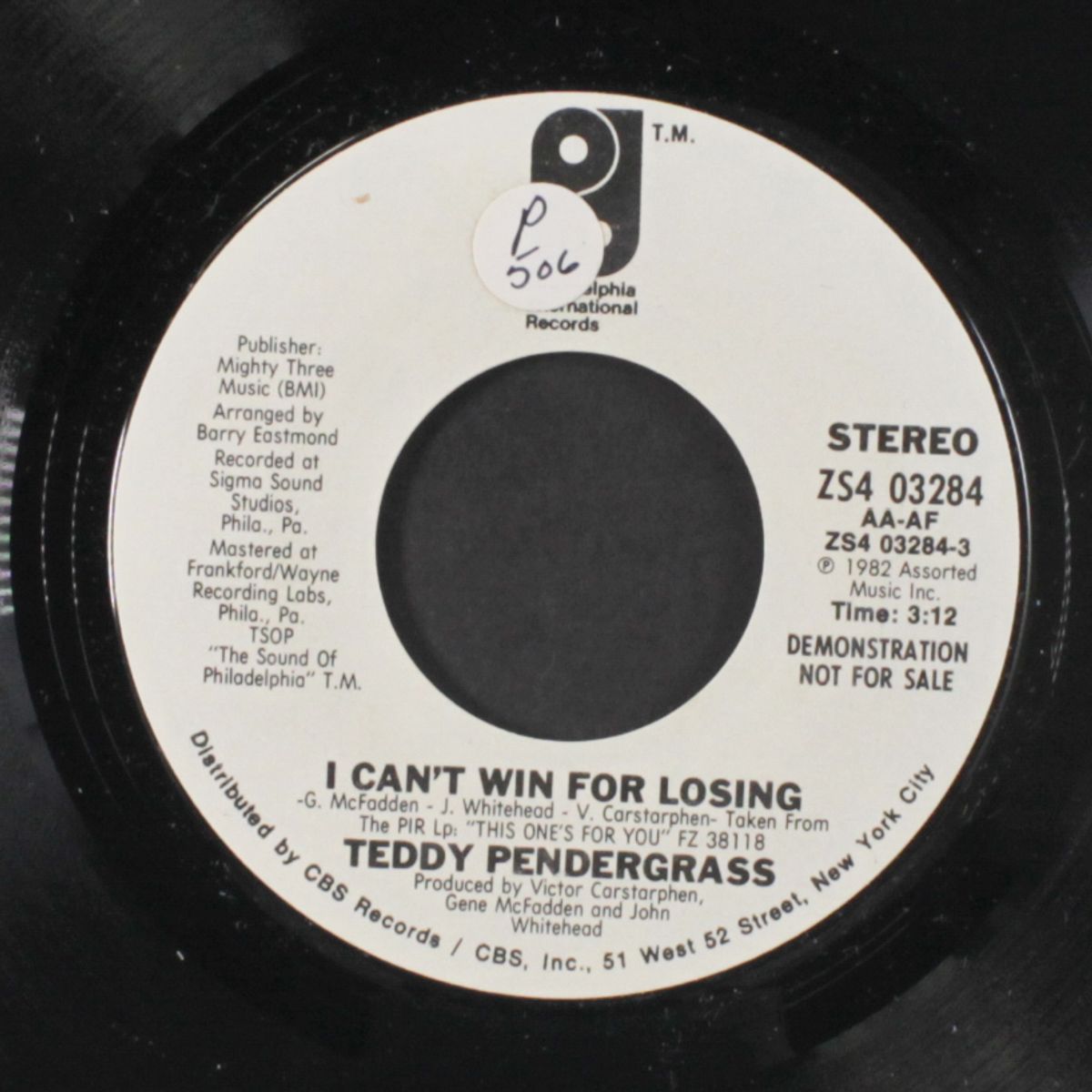 i can't win for losing / same by TEDDY PENDERGRASS
