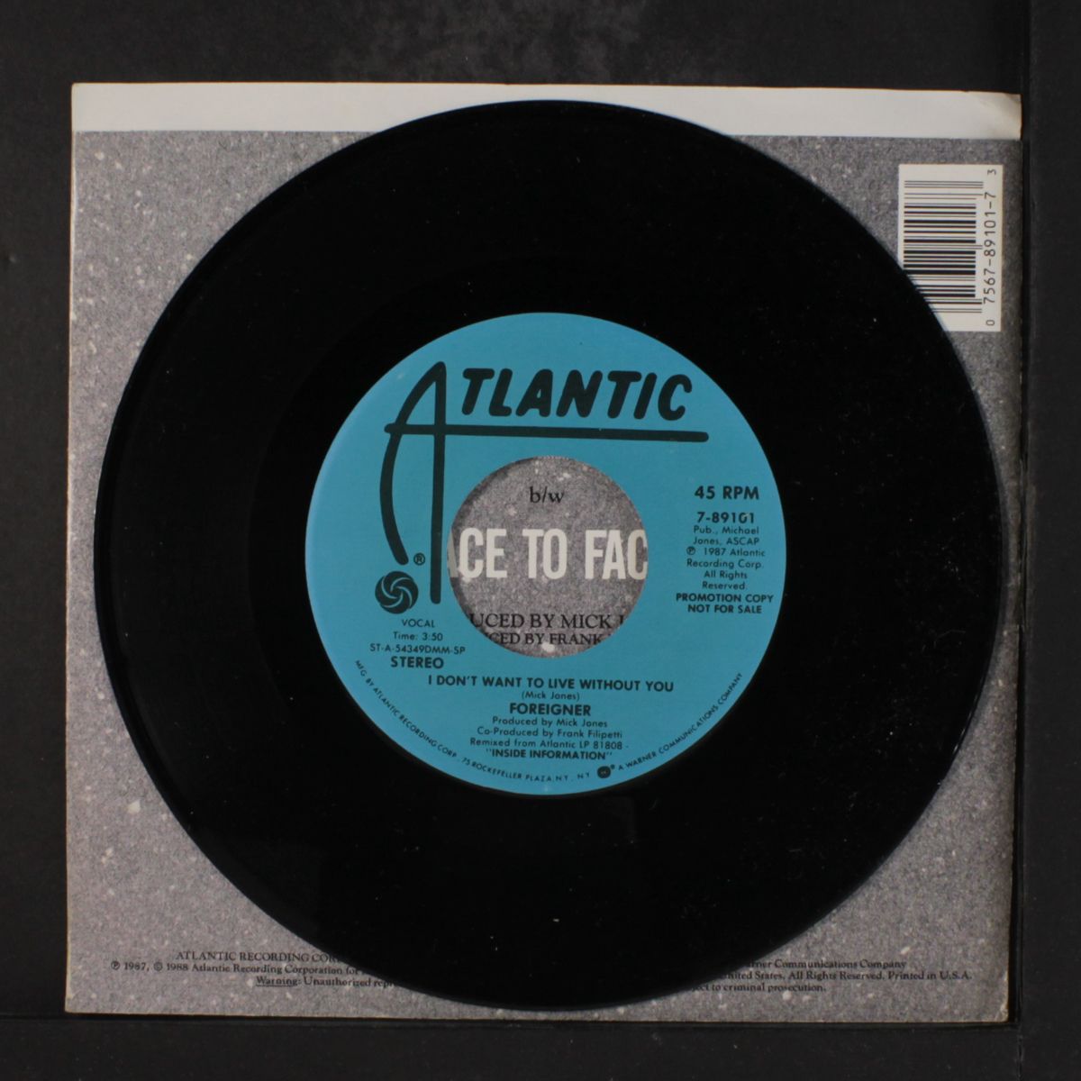 i don't want to live without you / same by FOREIGNER