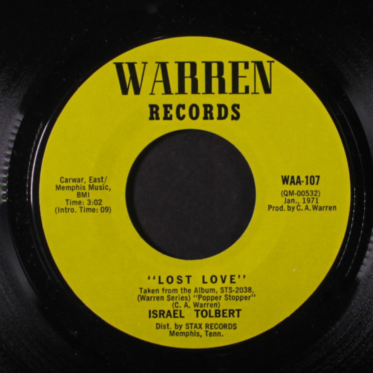 shake your big hips / lost love by ISRAEL TOLBERT