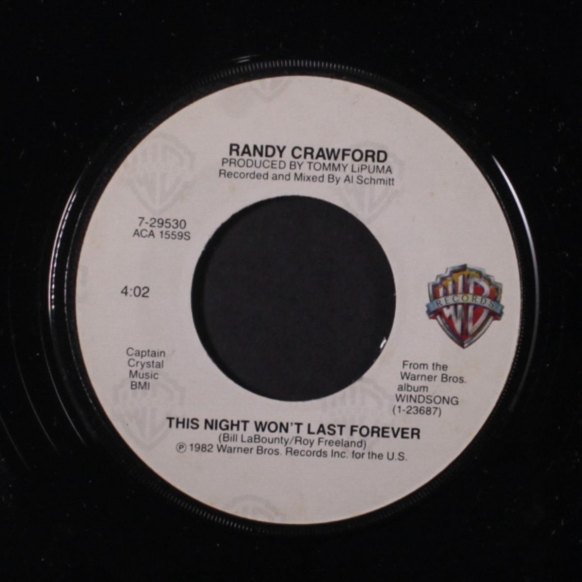 nightline / this night won't last forever by RANDY CRAWFORD