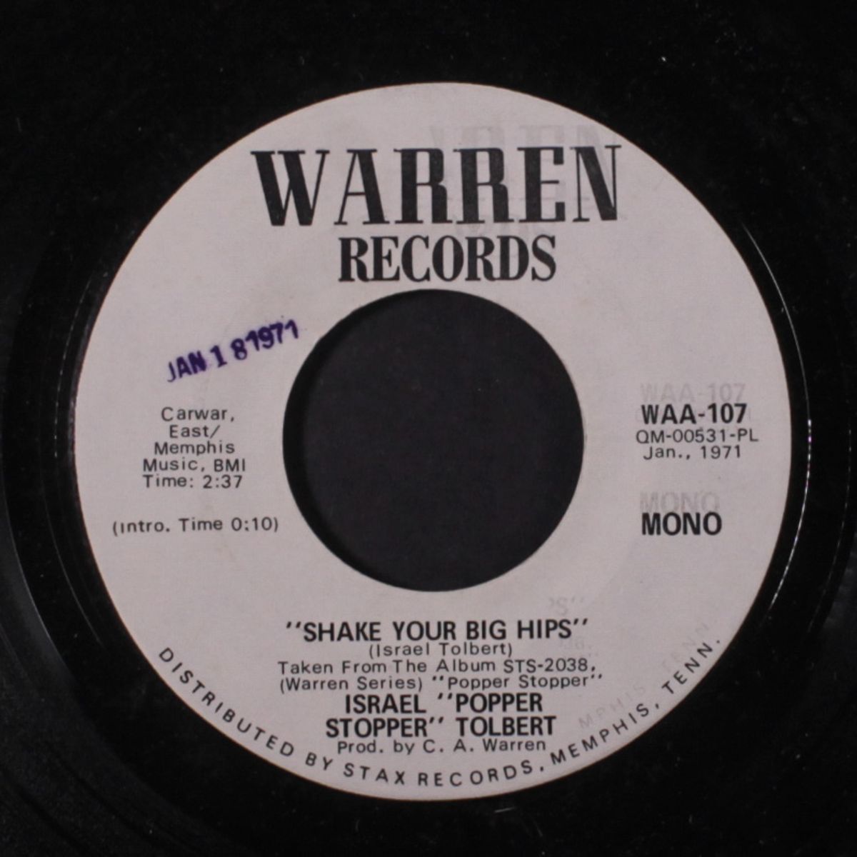 shake your big hips / mono by ISRAEL TOLBERT