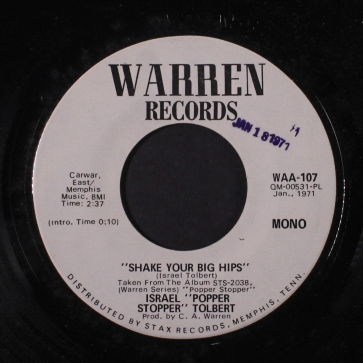 shake your big hips / mono by ISRAEL TOLBERT
